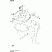 Схема узла: Топливный бак (Gsx-R750L4 E03) для Suzuki GSX-R750