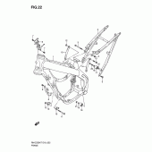 Схема вузла: Рама для Suzuki RM-Z250