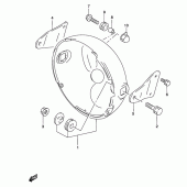 Схема узла: Кожух фары (Without cowling) для Suzuki GS500