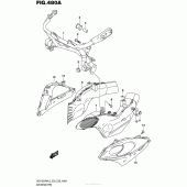 Схема вузла: Повітрозабірник для Suzuki GSX1300 Hayabusa