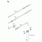 Схема узла: Тросики для Suzuki DR-Z110