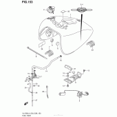 Схема узла: Топливный бак (Vl1500L4 E28) для Suzuki VL1500 Boulevard C90 B.O.S.S