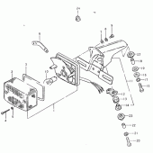 Схема узла: Задний фонарь (Стоп-сигнал) для Suzuki TS125