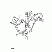 Схема узла: Рама для Suzuki TS250