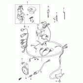 Схема вузла: Електропроводка Suzuki GZ250 Marauder