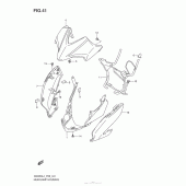 Схема вузла: Кожух фари для Suzuki GW250 Inazuma