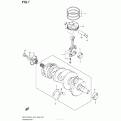 Схема узла: Коленчатый вал & Поршень для Suzuki GSX-R750