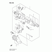 Схема вузла: Передні гальмівні супорти для Suzuki VL800 Boulevard C50T