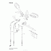 Схема узла: Руль & Тросики для Suzuki GSX-R750
