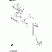 Схема вузла: Передній гальмівний циліндр Suzuki DR-Z400 DR-Z400S
