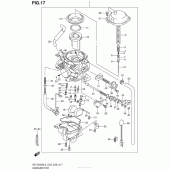 Схема узла: Carburetor (Dr-Z400Sl3 E28) для Suzuki DR-Z400 DR-Z400S