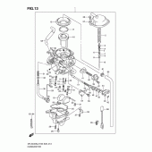 Схема узла: Карбюратор (Dr-z400sl2 e28) для Suzuki DR-Z400 DR-Z400S