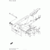 Схема узла: Задний рычаг (Маятник) (Dr-Z125L5 E33) для Suzuki DR-Z125 DR-Z125