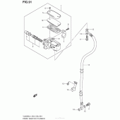 Схема узла: Передний тормозной цилиндр для Suzuki VL800 Boulevard C50 B.O.S.S.