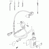 Схема вузла: Електроустаткування (Model k1/k2/k3) для Suzuki RM125