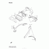 Схема узла: Pillion Rider Handle (An650L3 E33) для Suzuki AN650 Burgman (EU analogue of SkyWave)