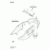Схема вузла: Бічна кришка (An650ak6/k7) для Suzuki AN650 Burgman (EU analogue of SkyWave)