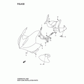 Схема вузла: Body CWL. installation parts (Gs500f/fu) для Suzuki GS500