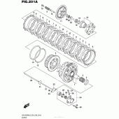 Схема вузла: Зчеплення для Suzuki GSX1300 Hayabusa