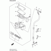 Схема узла: Передний тормозной цилиндр для Suzuki VZ800 Boulevard M50