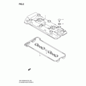 Схема вузла: Клапанна кришка Suzuki GSX1300 B-King