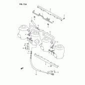 Схема узла: Соединители карбюратора (Model r/s) для Suzuki GSX-R750