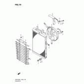 Схема вузла: Радіатор для Suzuki VZR1800 Intruder M1800R/Boulevard M109R