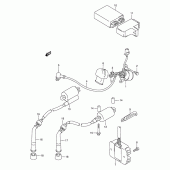 Схема вузла: Електроустаткування для Suzuki VX800 VX800