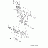 Схема вузла: Важіль прогресії (Model r/s) для Suzuki DR650 DR650S