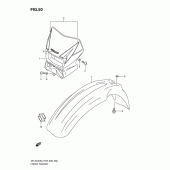 Схема вузла: Переднє крило Suzuki DR-Z400 DR-Z400S