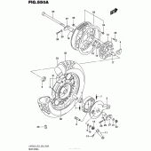Схема вузла: Заднє колесо Suzuki LS650 Boulevard S40