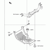 Схема вузла: Engine low cover assy zincated для Suzuki DR-Z110