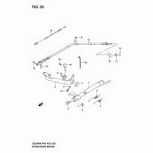 Схема узла: Подножка & Задний тормоз для Suzuki GZ250 Marauder