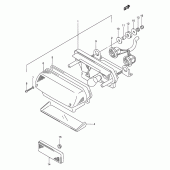 Схема вузла: Задній ліхтар (Model m) для Suzuki GSX250 Across