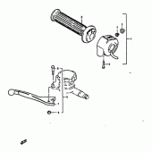 Схема вузла: Rh handle switch для Suzuki GS1000
