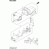 Схема вузла: Задній ліхтар (Стоп-сигнал) (Dr650Sel6 E33) для Suzuki DR650 DR650SE