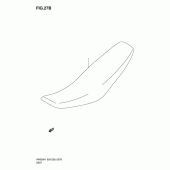 Схема вузла: Сидіння (Rm250zk6) для Suzuki RM250