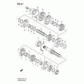 Схема вузла: Трансмісія для Suzuki VZ800 Intruder M800/Boulevard M50