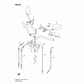 Схема вузла: Кермо & Тросики (Gs500fh p28) для Suzuki GS500