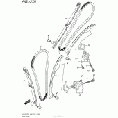 Схема вузла: Ланцюг ГРМ & Натягувач & Заспокоювач Suzuki VL1500 Boulevard C90T
