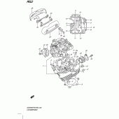 Схема вузла: Головка циліндра Suzuki GZ250 Marauder