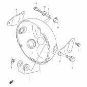 Схема вузла: Кожух фари (Model r/s/t) для Suzuki GS500