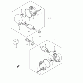 Схема вузла: Поворотники для Suzuki RV125