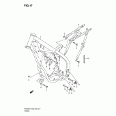 Схема узла: Рама для Suzuki RM250