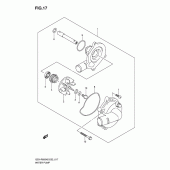 Схема вузла: Водяний насос Suzuki GSX-R600