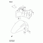 Схема вузла: Переднє крило для Suzuki UH125 Burgman