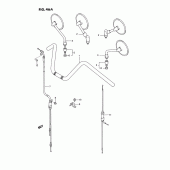 Схема узла: Руль & Тросики (Model s) для Suzuki VS1400 Intruder 1400