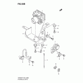 Схема вузла: Блок ABS (Gsf650ak7/uak7/sak7/suak7/ak8/uak8/sak8/suak8) для Suzuki GSF650 Bandit