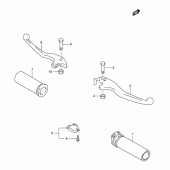 Схема вузла: Ручки керма для Suzuki VS800 Intruder 800