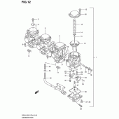 Схема узла: Карбюратор для Suzuki GSX1200